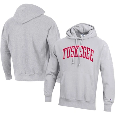 Shop Champion Gray Tuskegee Golden Tigers Tall Arch Pullover Hoodie