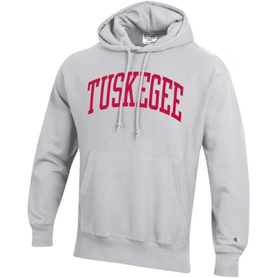 Shop Champion Gray Tuskegee Golden Tigers Tall Arch Pullover Hoodie