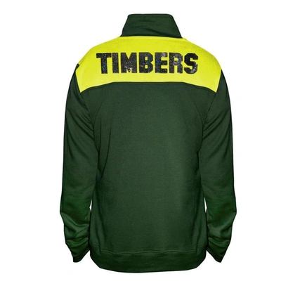 Shop Majestic Green Portland Timbers 1/4-zip Pullover Jacket