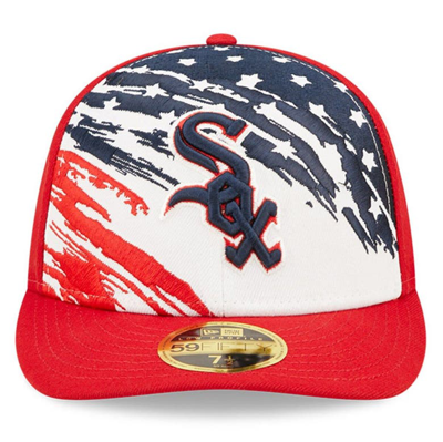 Shop New Era Red Chicago White Sox 2022 4th Of July Low Profile 59fifty Fitted Hat