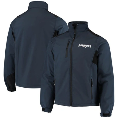 Shop Dunbrooke Navy New England Patriots Circle Softshell Fleece Full-zip Jacket