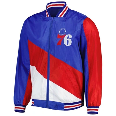 Shop Jh Design Royal Philadelphia 76ers Ripstop Nylon Full-zip Jacket