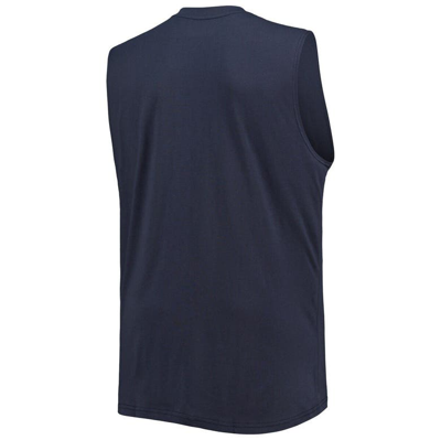 Shop Profile Navy Tennessee Titans Big & Tall Muscle Tank Top