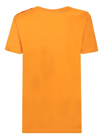 Shop Balmain T-shirts In Orange