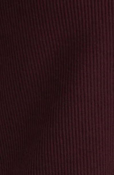 Rag & Bone Casey Corduroy High Rise Flared Pants In Burgundy