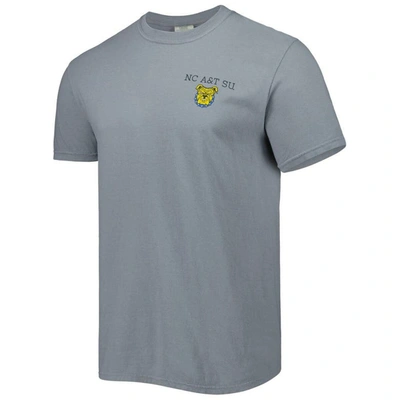 Shop Image One Gray North Carolina A&t Aggies Campus Scenery Comfort Color T-shirt