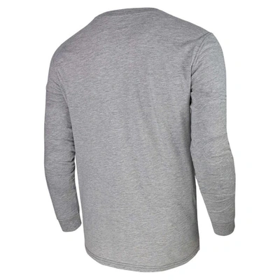 Shop Stadium Essentials Unisex Heather Gray Milwaukee Bucks Loge Long Sleeve T-shirt