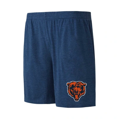 Shop Concepts Sport Navy/orange Chicago Bears Meter T-shirt & Shorts Sleep Set