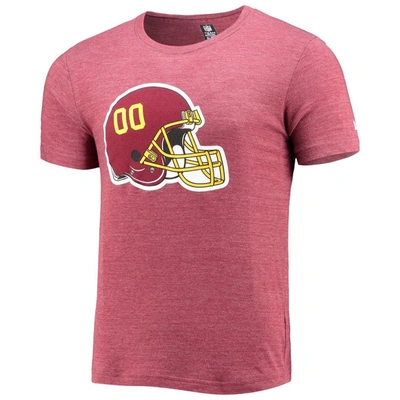 Shop New Era Burgundy Washington Football Team Alternative Logo Tri-blend T-shirt