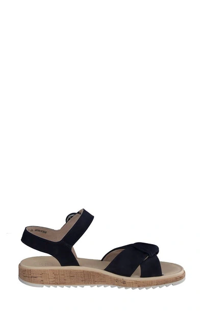 Shop Paul Green Tuscan Sandal In Blue Suede