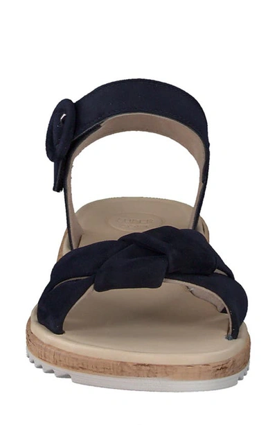 Shop Paul Green Tuscan Sandal In Blue Suede