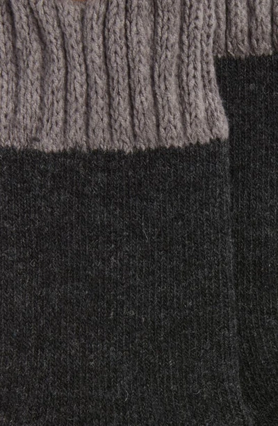 Shop Ugg Camdyn Cozy Quarter Socks In Tar / Charcoal