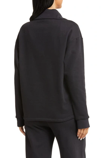 Shop Beyond Yoga Trek Half Zip Pullover In Black