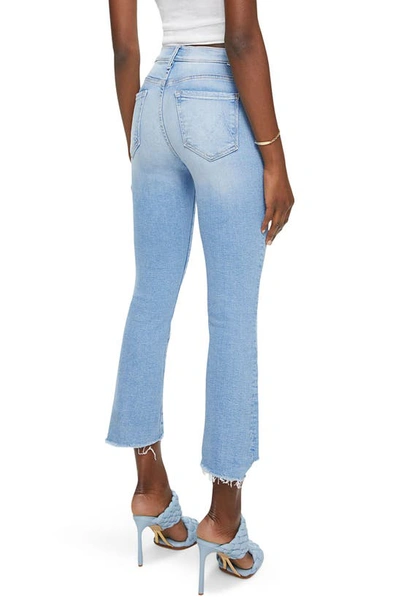 Mother The Insider Cropped Frayed High-rise Flared Jeans In Limited Edition