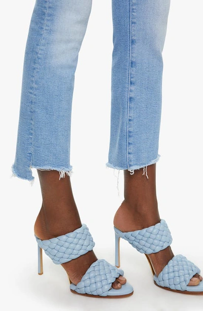 Mother The Insider Cropped Frayed High-rise Flared Jeans In Limited Edition
