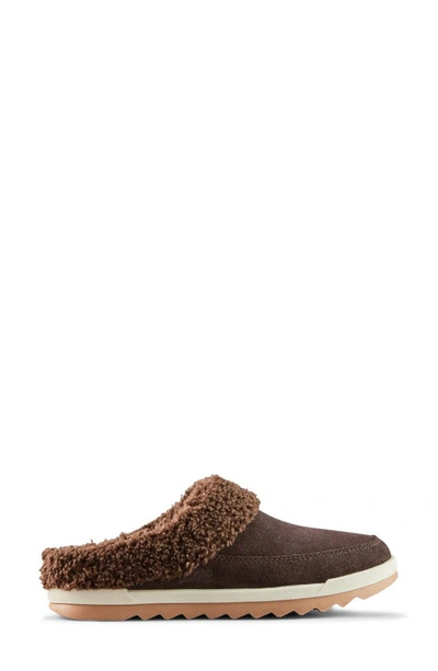 Shop Cougar Liliana Water Repellent Faux Shearling Mule In Cocoa