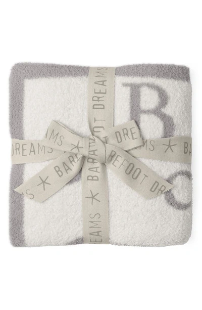 Shop Barefoot Dreams Cozychic™ Abc Baby Blanket In Oyster-cream