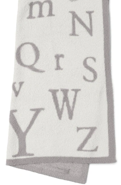 Shop Barefoot Dreams Cozychic™ Abc Baby Blanket In Oyster-cream