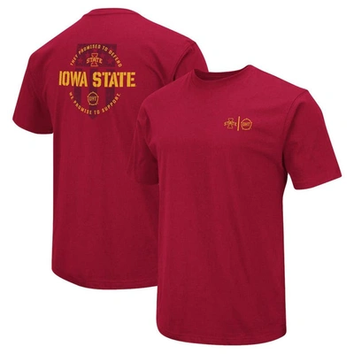 Shop Colosseum Cardinal Iowa State Cyclones Oht Military Appreciation T-shirt