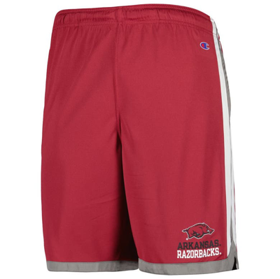 Shop Champion Cardinal Arkansas Razorbacks Basketball Shorts