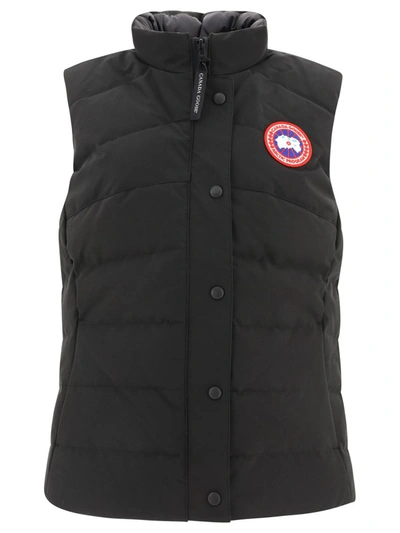Shop Canada Goose "freestyle" Vest Jacket In Black