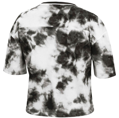 Shop Mitchell & Ness Black/white Vancouver Grizzlies Hardwood Classics Tie-dye Cropped T-shirt
