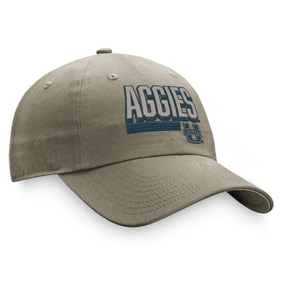 Shop Top Of The World Khaki Utah State Aggies Slice Adjustable Hat