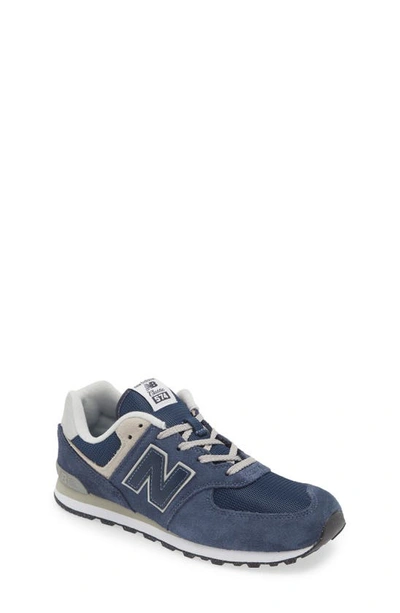 Shop New Balance Kids' 574 Core Sneaker In Navy