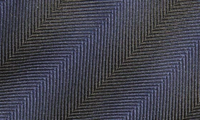 Shop Hugo Boss Gradient Stripe Silk Tie In Dark Purple