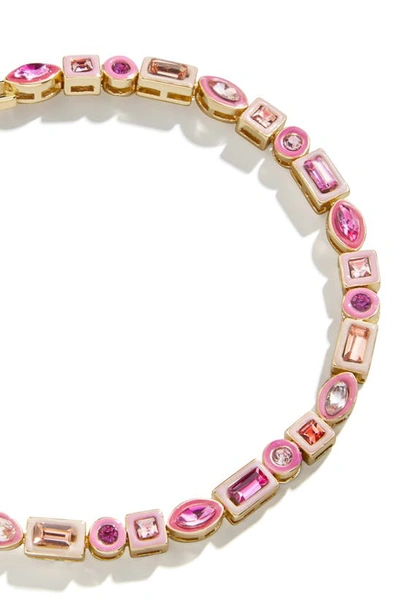 Shop Baublebar Kayden Crystal Bracelet In Hot Pink