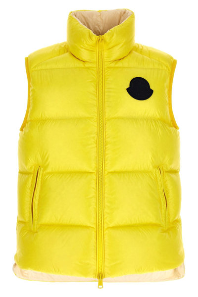 Shop Moncler Men 'sumido' Vest In Yellow