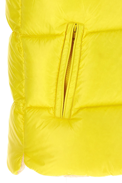 Shop Moncler Men 'sumido' Vest In Yellow