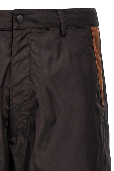 Shop Moncler Men Nylon Pants In Brown