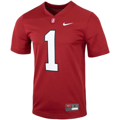 Shop Nike #1 Cardinal Stanford Cardinal Untouchable Football Jersey