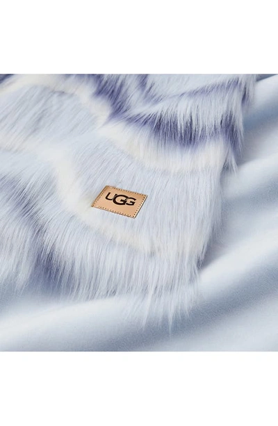 Shop Ugg (r) Rosia Faux Fur Throw Blanket In Lt Ice Multi