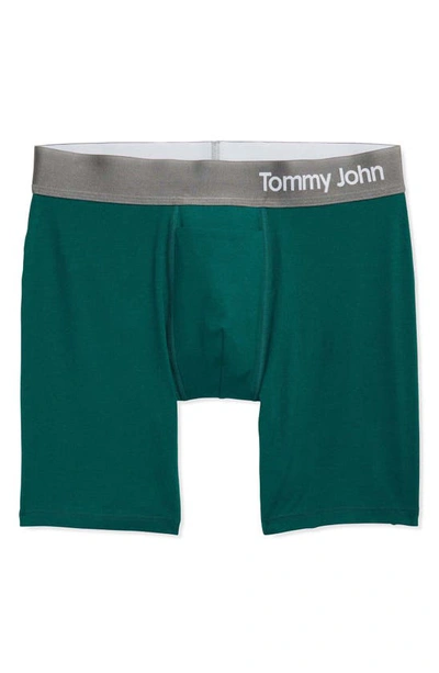 Shop Tommy John Cool Cotton Blend Boxer Briefs In Botanical Garden