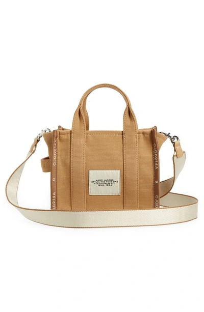 Shop Marc Jacobs The Jacquard Small Tote Bag In Camel