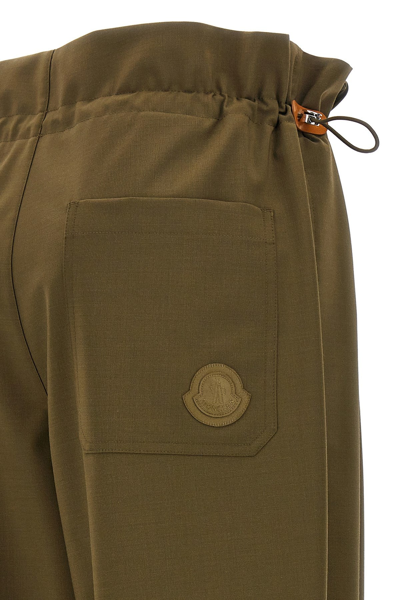 Shop Moncler Women 'paperboy' Pants In Brown
