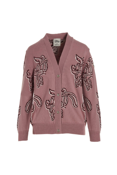 Shop Moncler Women Cardigan Capsule Chinese New Year In Pink