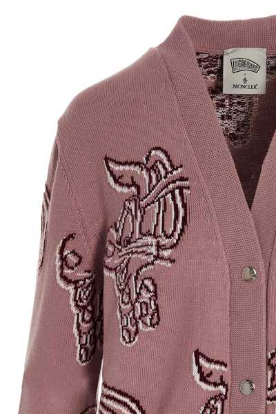 Shop Moncler Women Cardigan Capsule Chinese New Year In Pink
