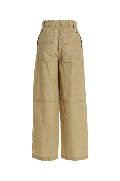 Shop Moncler Women Cargo Pants In Cream