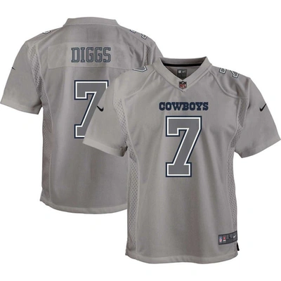 Shop Nike Youth  Trevon Diggs Gray Dallas Cowboys Atmosphere Game Jersey