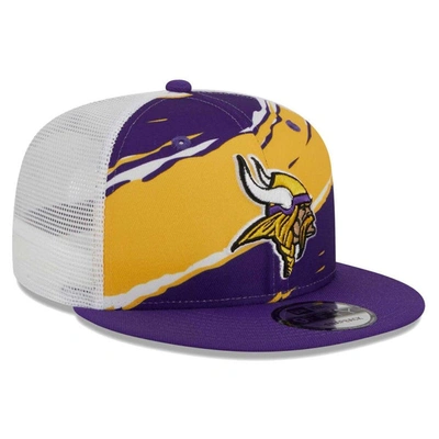 Shop New Era Purple Minnesota Vikings  Tear Trucker 9fifty Snapback Hat