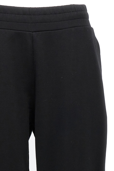 Shop Moncler Women Logo Patch Sweatpants In Black
