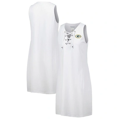 Shop Tommy Bahama White Green Bay Packers Island Cays Lace-up Dress