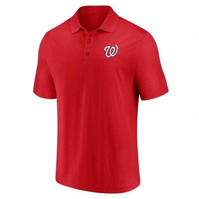 Shop Fanatics Branded Red Washington Nationals Winning Streak Polo