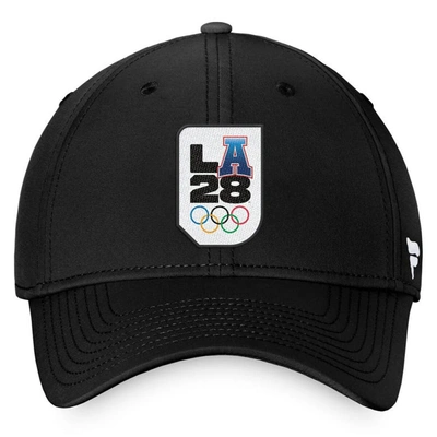 Shop Fanatics Branded Black La28 Flex Hat