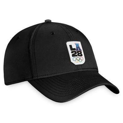 Shop Fanatics Branded Black La28 Flex Hat