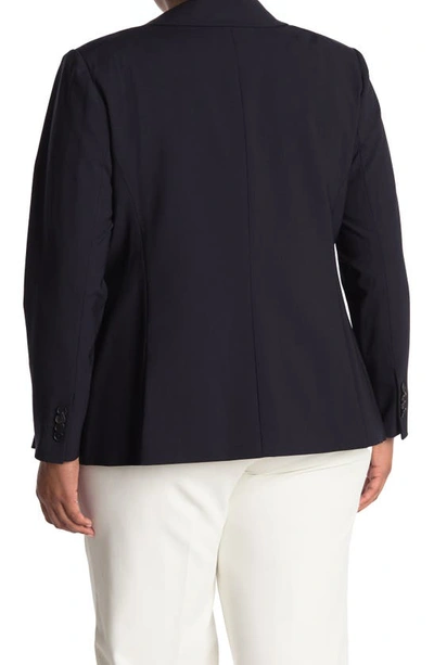 Shop Veronica Beard 'classic' Lambswool Blend Single Button Blazer In Navy