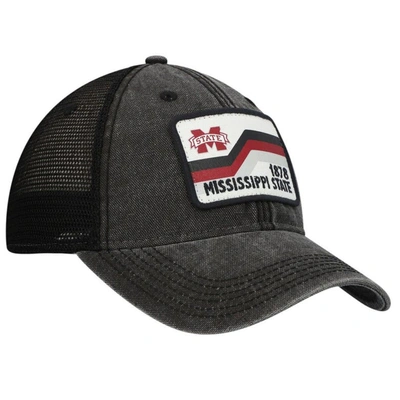 Shop Legacy Athletic Black Mississippi State Bulldogs Sun & Bars Dashboard Trucker Snapback Hat